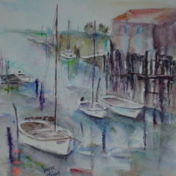 Pintura titulada "Bassin d'Arcachon" por Maryse Tisnés, Obra de arte original, Otro