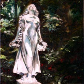 Painting titled "Statuary" by Mary Sparrow, Original Artwork