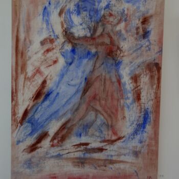 Peinture intitulée "autour du tango 1" par Maryvonne Deligny (MLD), Œuvre d'art originale, Acrylique