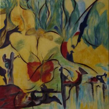 제목이 "sans"인 미술작품 Maryvonne Deligny (MLD)로, 원작, 아크릴 나무 들것 프레임에 장착됨