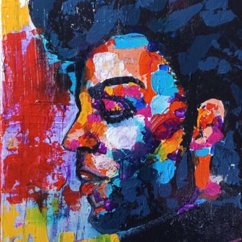 Malerei mit dem Titel "Prince" von Marzel, Original-Kunstwerk, Acryl