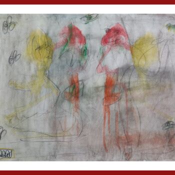 Pittura intitolato "Serie Diversità - 1" da Marzia Schenetti, Opera d'arte originale, Acquarello