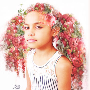 Фотография под названием "Petite Lina" - Masa Zodros, Подлинное произведение искусства, Цифровая фотография