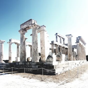 Fotografia zatytułowany „Temple of Aphaia” autorstwa Masako, Oryginalna praca, Fotografia cyfrowa