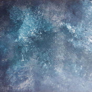 Pittura intitolato "Bleu 03" da Masako, Opera d'arte originale, Acrilico
