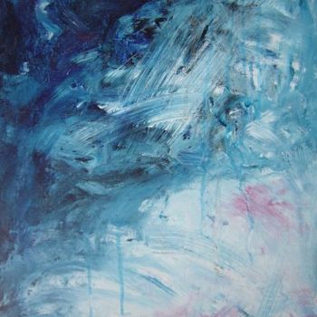 Ζωγραφική με τίτλο "bleu" από Maryse Salaun-Talec, Αυθεντικά έργα τέχνης