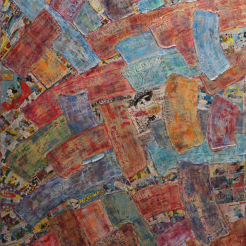 Malarstwo zatytułowany „subconscious” autorstwa Mascha Chelius, Oryginalna praca, Akryl Zamontowany na Drewniana rama noszy