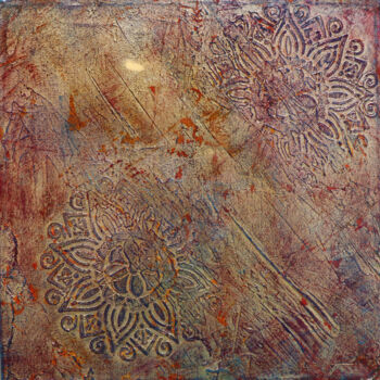 Картина под названием "BOHO 1" - Mascha Chelius, Подлинное произведение искусства, Акрил Установлен на Деревянная рама для н…