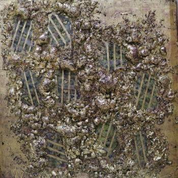 Ζωγραφική με τίτλο "Parallel Worlds" από Mascha Chelius, Αυθεντικά έργα τέχνης, Ακρυλικό Τοποθετήθηκε στο Ξύλινο φορείο σκελ…