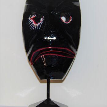 "Kubrick Mask" başlıklı Heykel Maskiconthone Gianluca Paba tarafından, Orijinal sanat, Ahşap