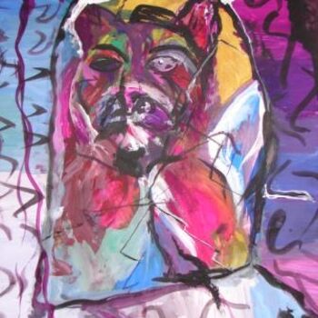 Malarstwo zatytułowany „Hombre gato” autorstwa M A S K O, Oryginalna praca