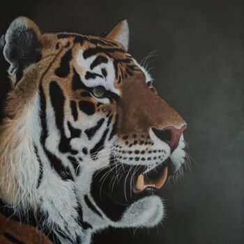 Pintura intitulada "Tiger" por Maslova Art Gallery, Obras de arte originais, Acrílico