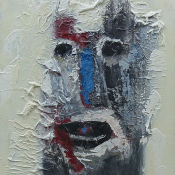 Painting titled "homme-totem.jpg" by Massala, Original Artwork, Acrylic