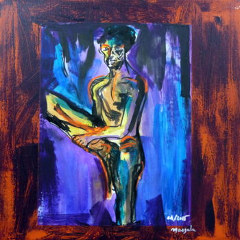 Painting titled "homme-debout.jpg" by Massala, Original Artwork