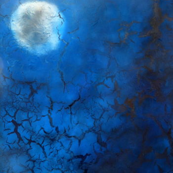 Pittura intitolato "pleine-lune.jpg" da Massala, Opera d'arte originale