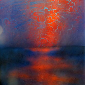 Pintura intitulada "coucher-de-soleil.j…" por Massala, Obras de arte originais