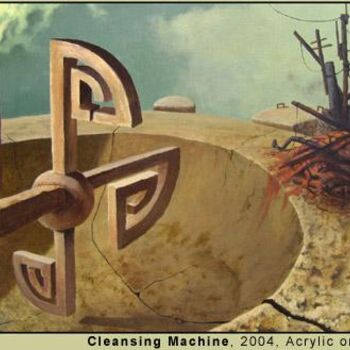 Painting titled "Cleansing Machine" by Daniel Tibbits, Original Artwork