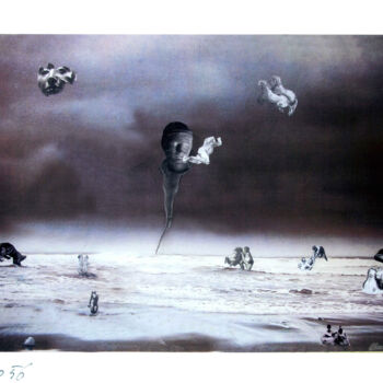 Collages getiteld "Mythos" door Massimo Fedele, Origineel Kunstwerk, Collages