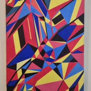 Pintura titulada "Explosión de colores" por Massimo Galiano, Obra de arte original, Acrílico