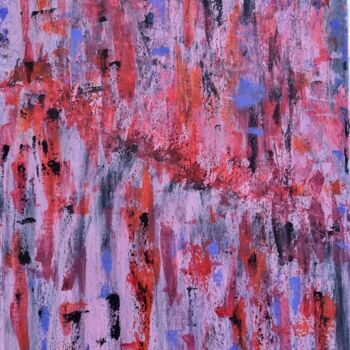 Pintura titulada "Lluvia roja" por Massimo Galiano, Obra de arte original, Acrílico