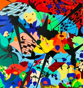 Картина под названием "IL MONDO REALE" - Massimo Zerbini, Подлинное произведение искусства, Акрил