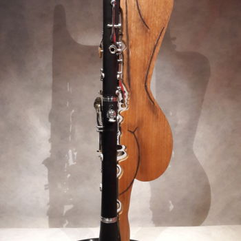 Sculpture intitulée "Clarine" par Massimo Iacovelli, Œuvre d'art originale, Bois