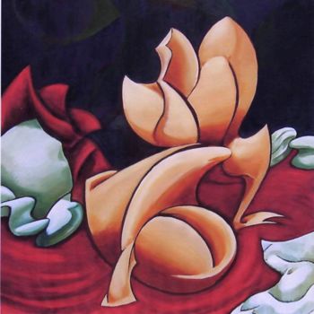 Peinture intitulée "Figura seduta" par Massimo Morlando, Œuvre d'art originale, Huile