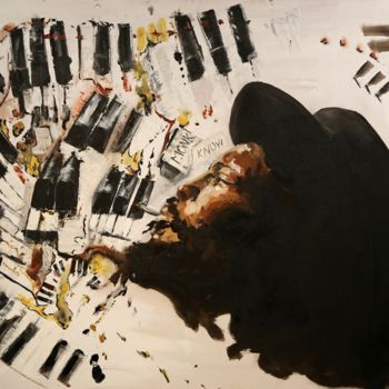 Pintura intitulada "Série Jazz Painting…" por Nilo, Obras de arte originais, Óleo
