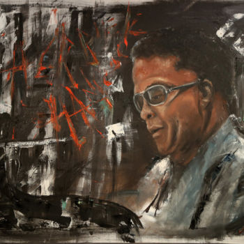 Painting titled "Série Jazz Painting…" by Nilo, Original Artwork, Oil