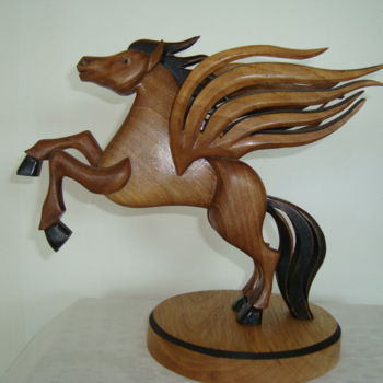 雕塑 标题为“/Fantasy” 由Angel Dobrev, 原创艺术品, 木