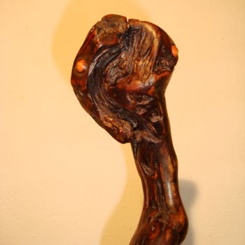 Sculpture titled ""Lord of darknes"-d…" by Angel Dobrev, Original Artwork, Wood