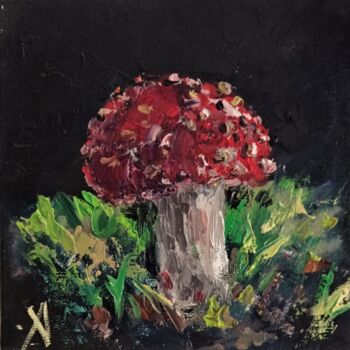 Malarstwo zatytułowany „Волшебный гриб” autorstwa Yuliya Hmeleva, Oryginalna praca, Olej