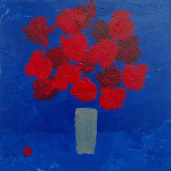 Malerei mit dem Titel "Rhapsody in blue" von Roman Mastryansky, Original-Kunstwerk, Acryl