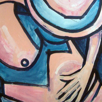 Pintura intitulada "Pregnant women" por Mat Van Dillen, Obras de arte originais