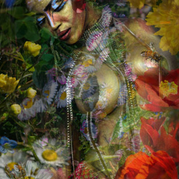 Digital Arts titled "Parfum de femme" by Mata, Original Artwork, Photo Montage