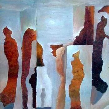 Peinture intitulée "lumieres ideales" par Abderrahmane Abdelrafie Matallah, Œuvre d'art originale, Huile