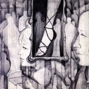 Dibujo titulada "pied de la civilisa…" por Abderrahmane Abdelrafie Matallah, Obra de arte original