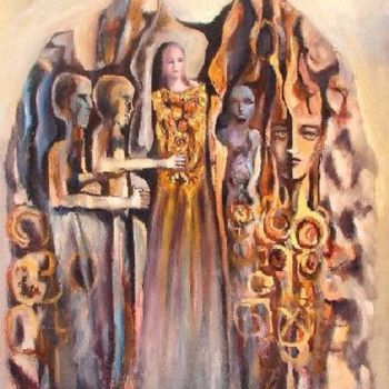 Painting titled "amazone" by Abderrahmane Abdelrafie Matallah, Original Artwork