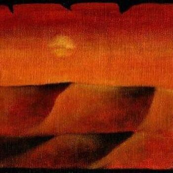 Painting titled "dunes" by Abderrahmane Abdelrafie Matallah, Original Artwork