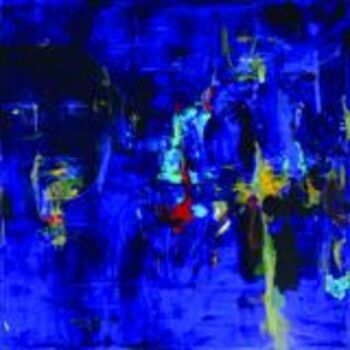 Painting titled "Rhapsody in Blue #17" by Matalon, Original Artwork