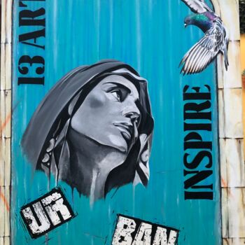 Peinture intitulée "Ur Ban Inspire" par Mate13, Œuvre d'art originale, Acrylique Monté sur Châssis en bois