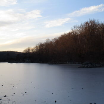 Fotografia intitolato "Frozen Sky" da Mateo Febres, Opera d'arte originale