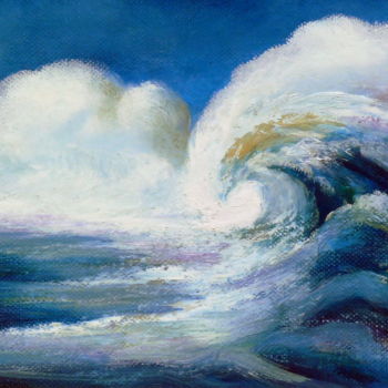 Painting titled "Apunte olas" by Materia Y Arte, Original Artwork, Other
