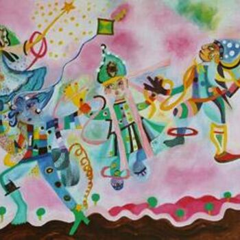 Peinture intitulée "LES ENFANTS DE GOR…" par Patricia Mathé, Œuvre d'art originale