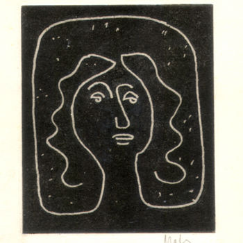 Desenho intitulada "visage_19.jpg" por Matheus Gorovitz, Obras de arte originais