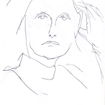 Drawing titled "visage_20.jpg" by Matheus Gorovitz, Original Artwork