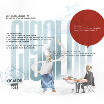 Digital Arts titled "Cigalon : méfiez-vo…" by Mathieu Calamy, Original Artwork, Digital Collage
