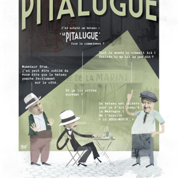 "Le Pitalugue" başlıklı Dijital Sanat Mathieu Calamy tarafından, Orijinal sanat, Dijital Kolaj