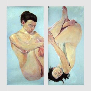 Peinture intitulée "Gestation" par Mathieu Weemaels, Œuvre d'art originale