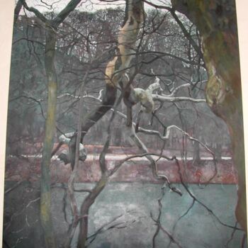 Painting titled "branche" by Mathieu Weemaels, Original Artwork